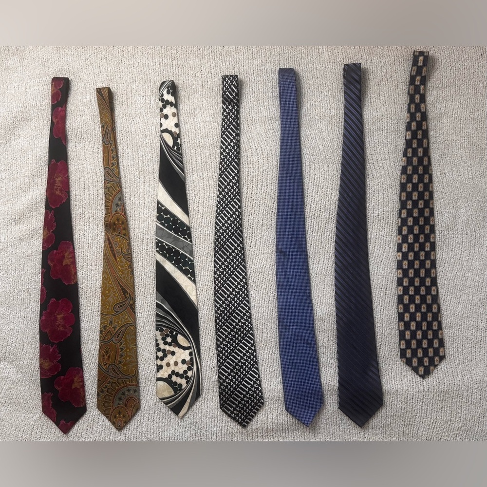Silk Men’s Tie - Mixed Collection (Franco Fossi, Luciano Gatti, Bernini, etc.)
